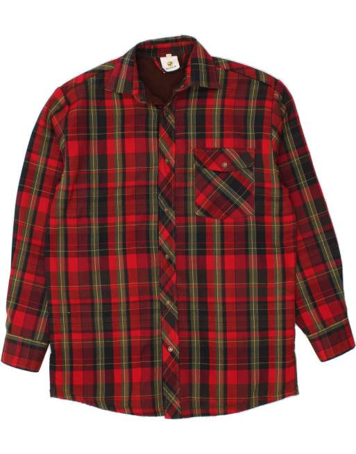 Vintage Size L Check Shirt in Red