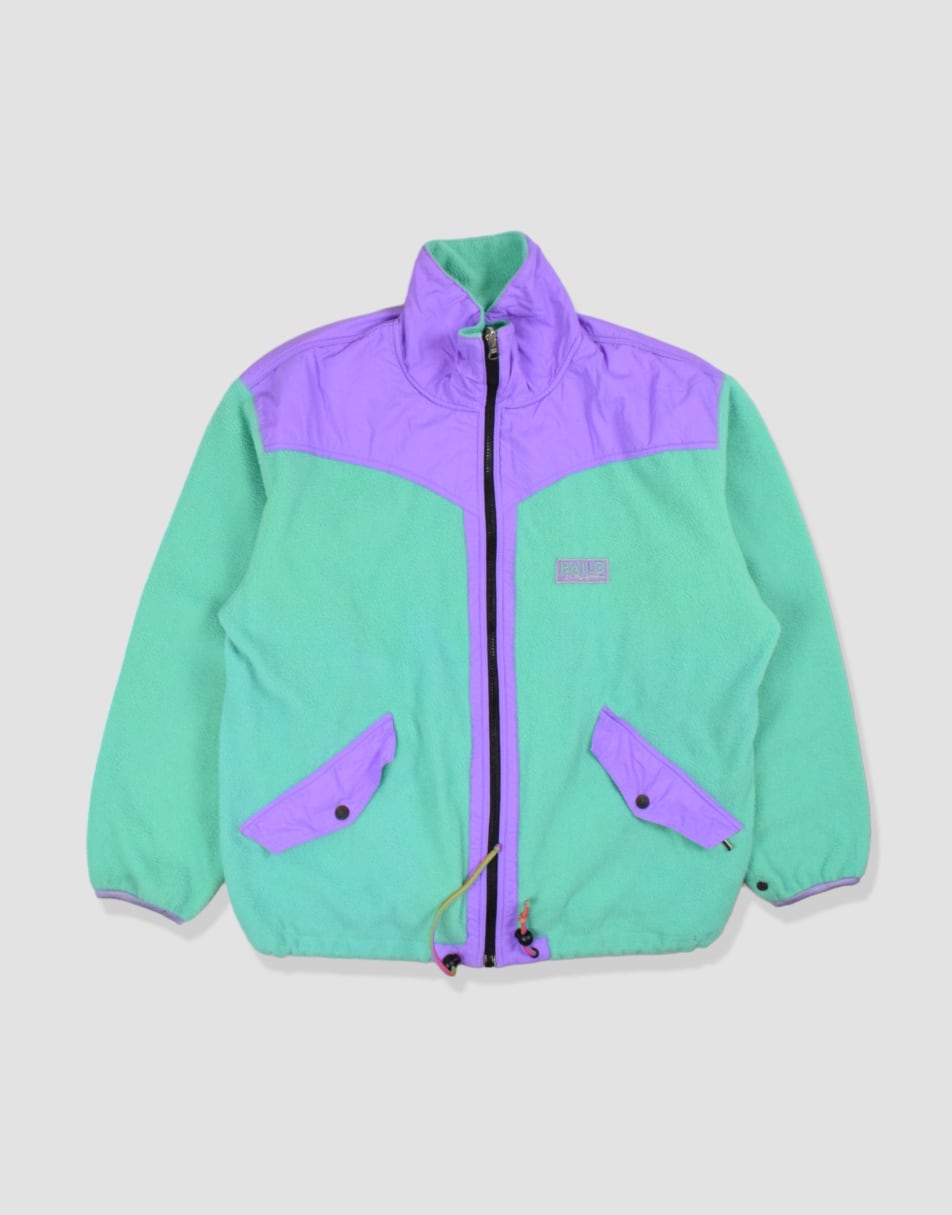Vintage size L colour block fleece