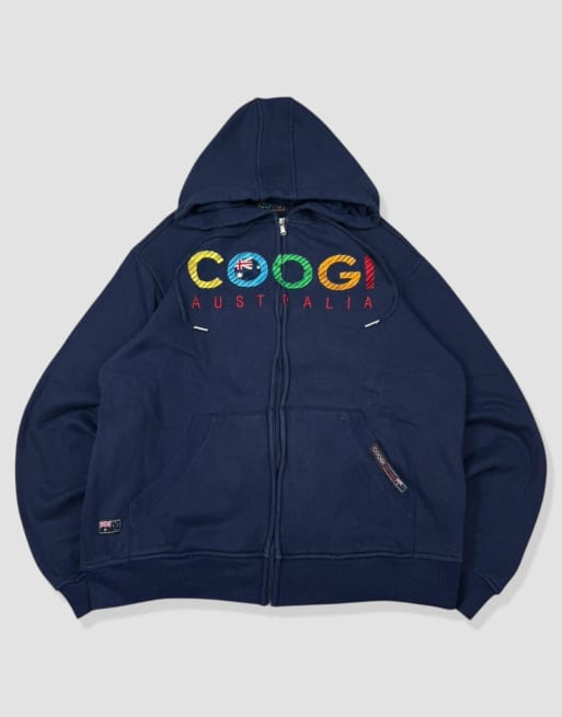 Vintage size L coogi hoodie in navy