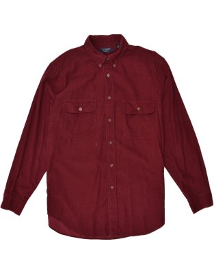 Vintage Size L Corduroy Shirt in Burgundy