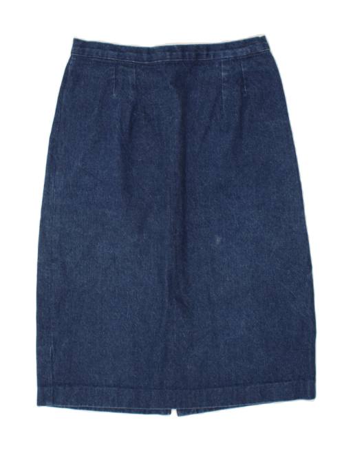 Vintage Size L Denim Skirt in Blue