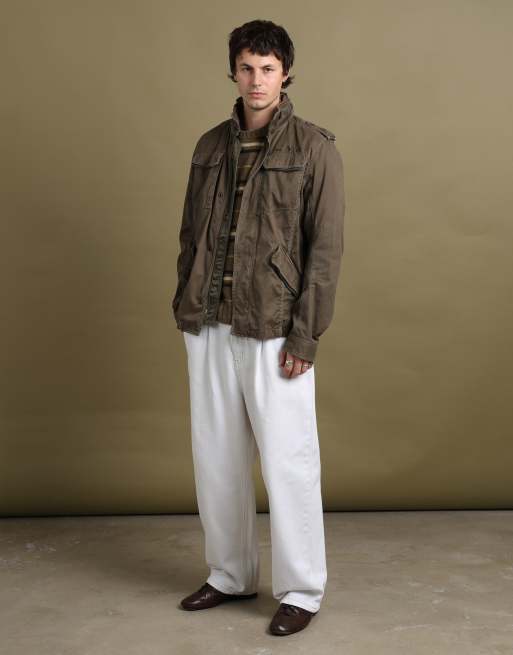 Vintage size L Diesel field jacket in green, 2 of 7