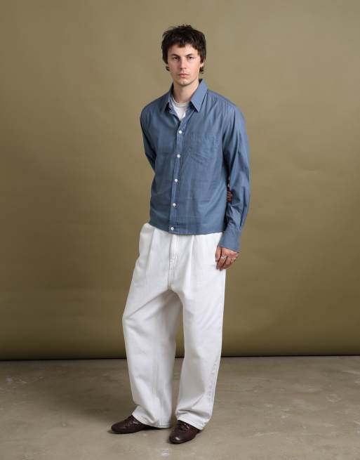 Vintage size L Dolce & Gabbana shirt in mid blue, 3 of 7