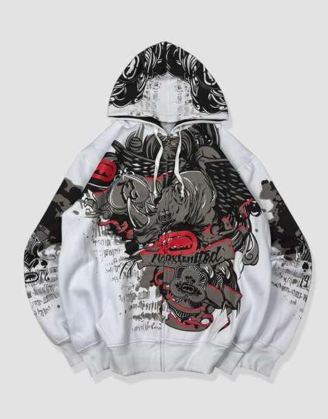 Vintage Size L Ecko Hoodie in White - view 1
