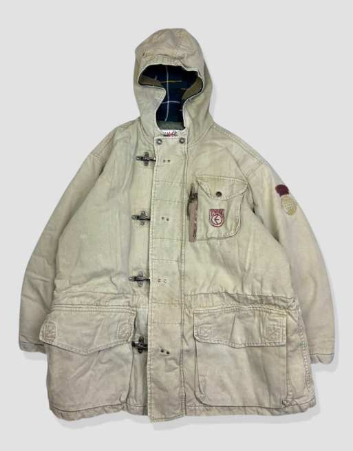 Vintage size L Energie heavyweight jacket in cream, 1 of 4