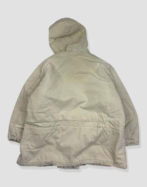 Vintage size L Energie heavyweight jacket in cream, 2 of 4