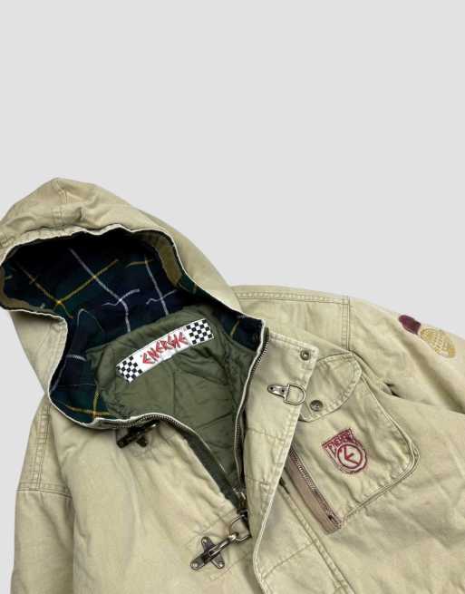 Vintage size L Energie heavyweight jacket in cream, 3 of 4