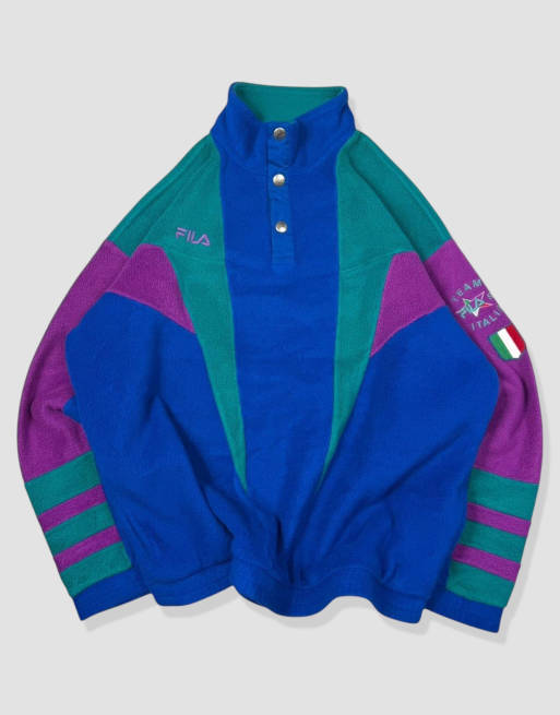 Vintage size L Fila fleece in blue