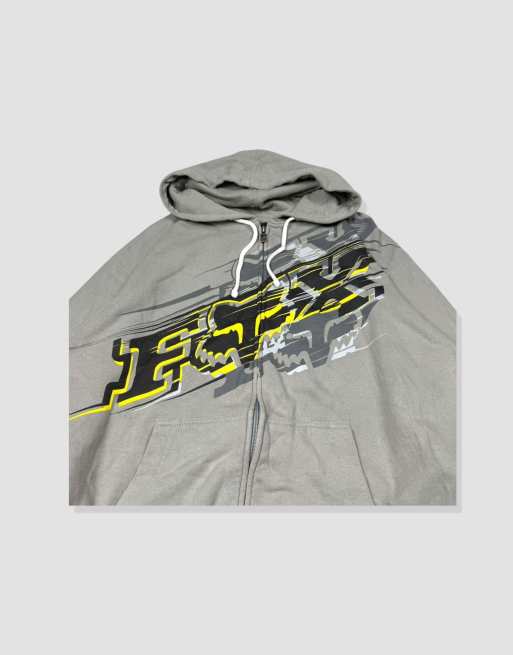 Vintage Size L Fox Racing Hoodie in Grey, 4 of 4