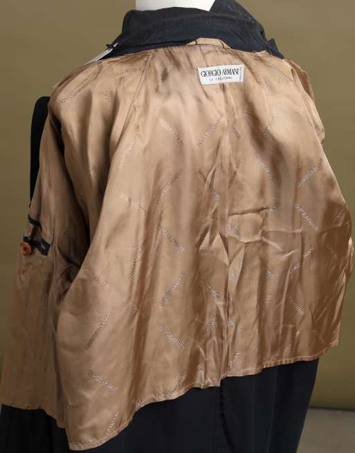 Vintage size L Giorgio Armani coat in navy, 7 of 7