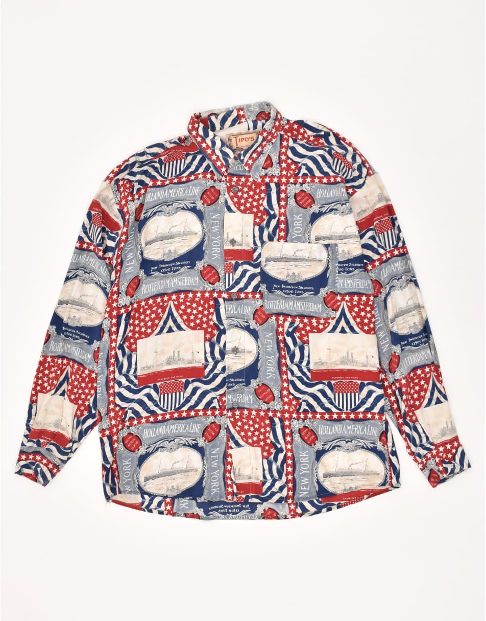 Vintage Size L Graphic Shirt in Multicoloured