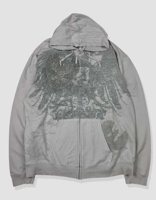 Vintage size L grunge hoodie in grey