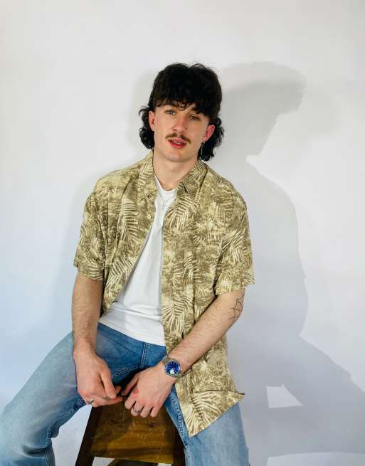 Vintage Size L Hawaiian Summer Shirt In Multi