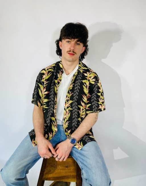 Vintage Size L Hawaiian Summer Shirt In Multi