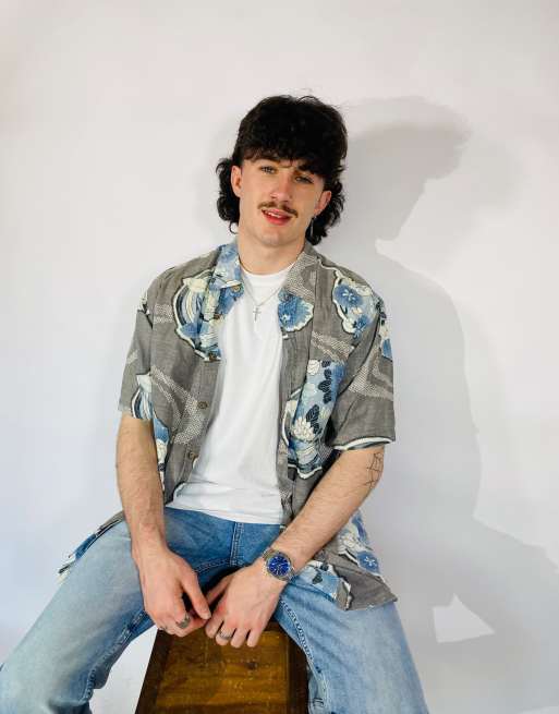 Vintage Size L Hawaiian Summer Shirt In Multi