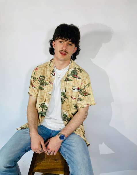 Vintage Size L Hawaiian Summer Shirt In Multi - view 1