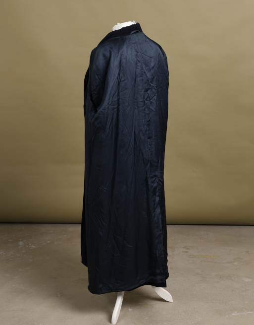 Vintage size L Hugo Boss overcoat in navy, 6 of 7