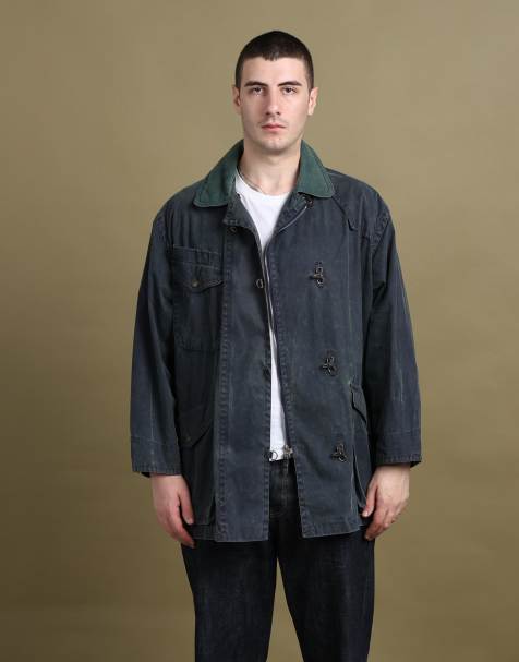 Vintage size L Jaeger field jacket in navy - view 1