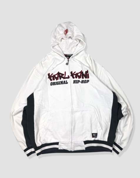 Vintage Size L Karl Kani Hoodie in White - view 1