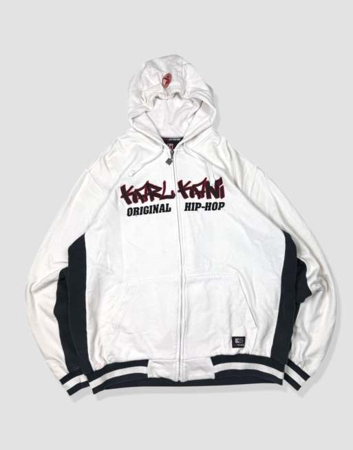 Vintage Size L Karl Kani Hoodie in White