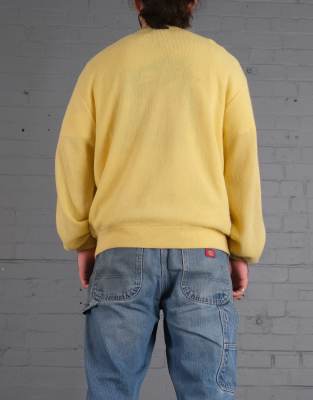 Vintage Size L Lacoste Cardigan in Yellow