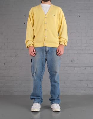 Vintage Size L Lacoste Cardigan in Yellow