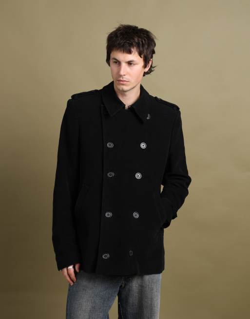 Vintage size L McQ Alexander McQueen peacoat in black, 1 of 7