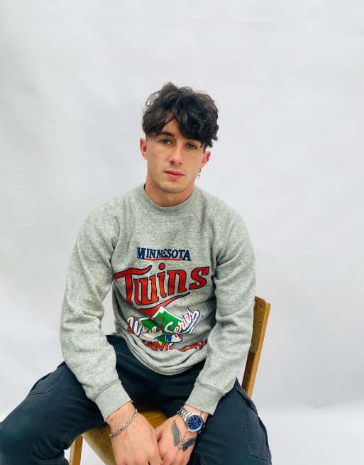 Vintage Size L MLB 1987 Minnesota Sweatshirt in Grey