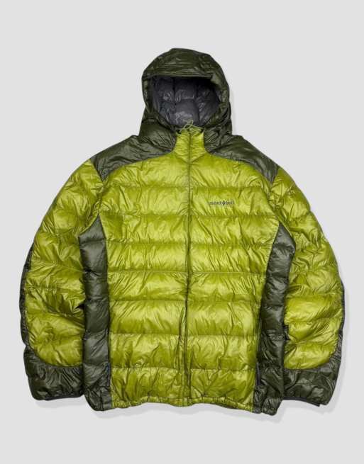 Vintage size L Montbell puffer jacket in green, 1 of 4