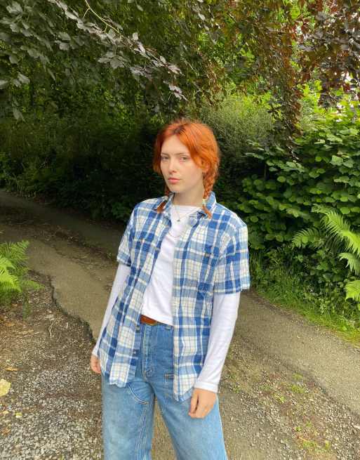 Vintage Size L Plaid Flannel Shirt in Multi