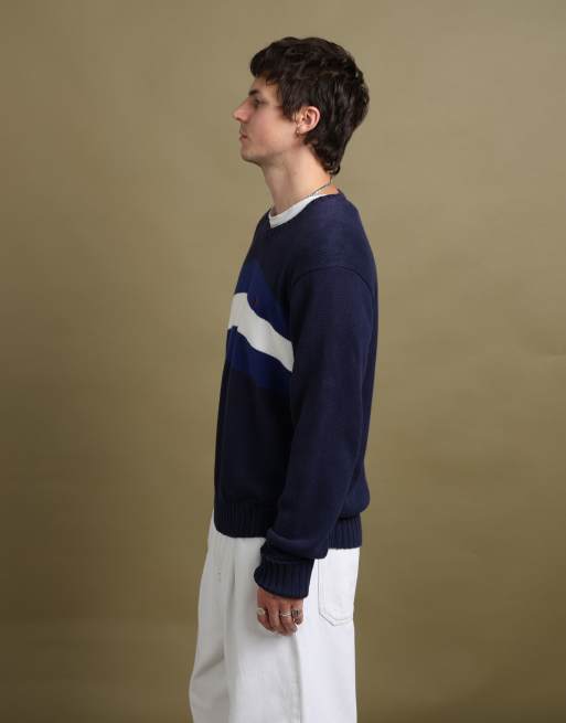 Vintage size L Polo by Ralph Lauren knit jumper in navy, 5 of 7