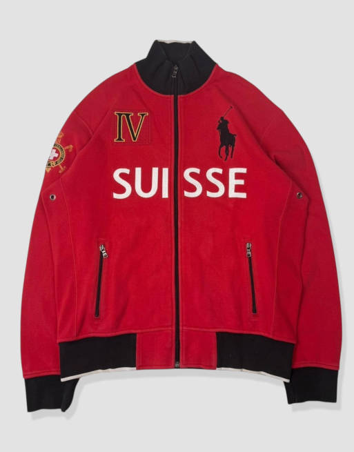 Vintage size L polo ralph lauren jacket in red