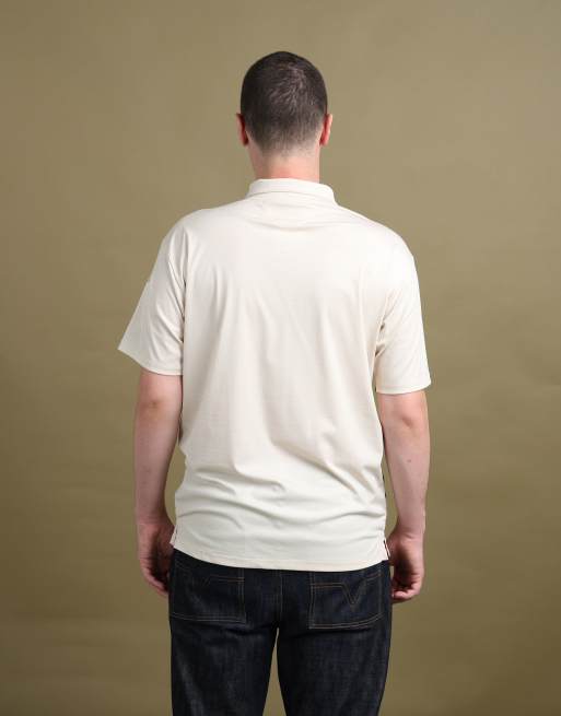Vintage size L Prada asymmetric button polo in beige, 3 of 6