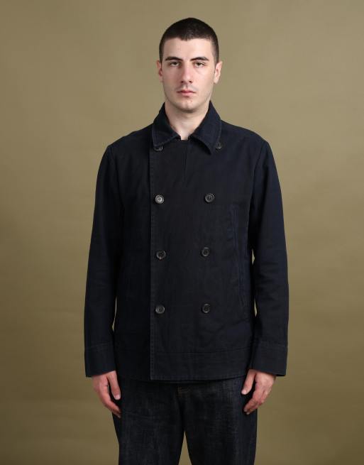 Vintage size L Prada peacoat in navy, 1 of 7