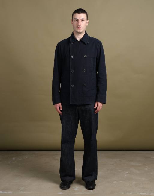 Vintage size L Prada peacoat in navy, 2 of 7