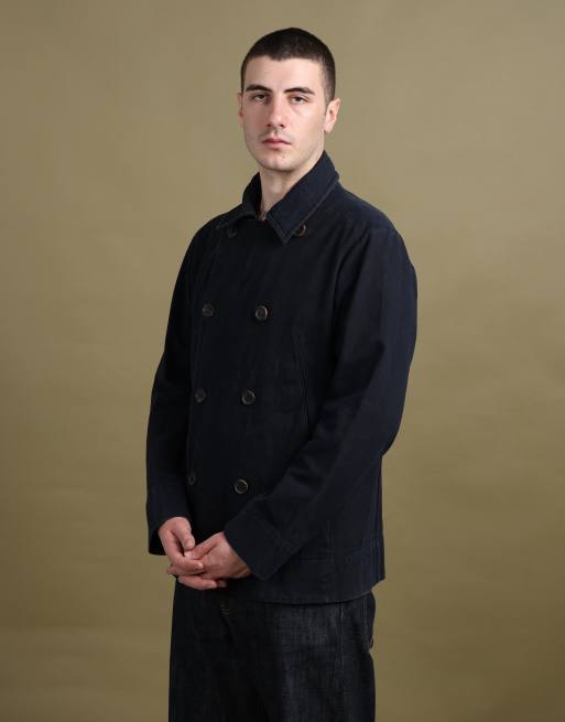 Vintage size L Prada peacoat in navy, 3 of 7