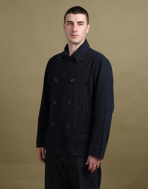 Vintage size L Prada peacoat in navy, 4 of 7