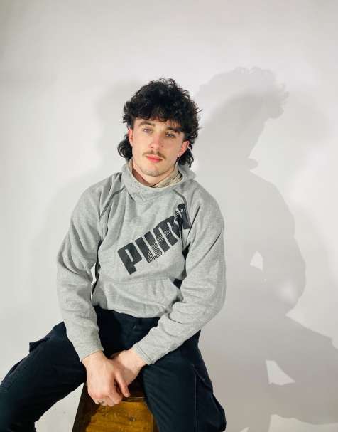 Vintage Size L PUMA Hoodie in Grey - view 1
