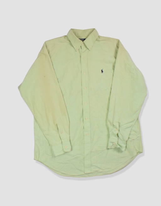 Vintage size L ralph lauren long-sleeve shirt in green