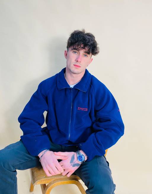 Vintage Size L Regatta Fleece Jacket In Blue