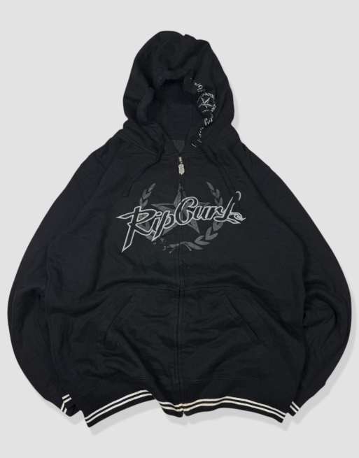 Vintage Size L Rip Curl Hoodie in Black