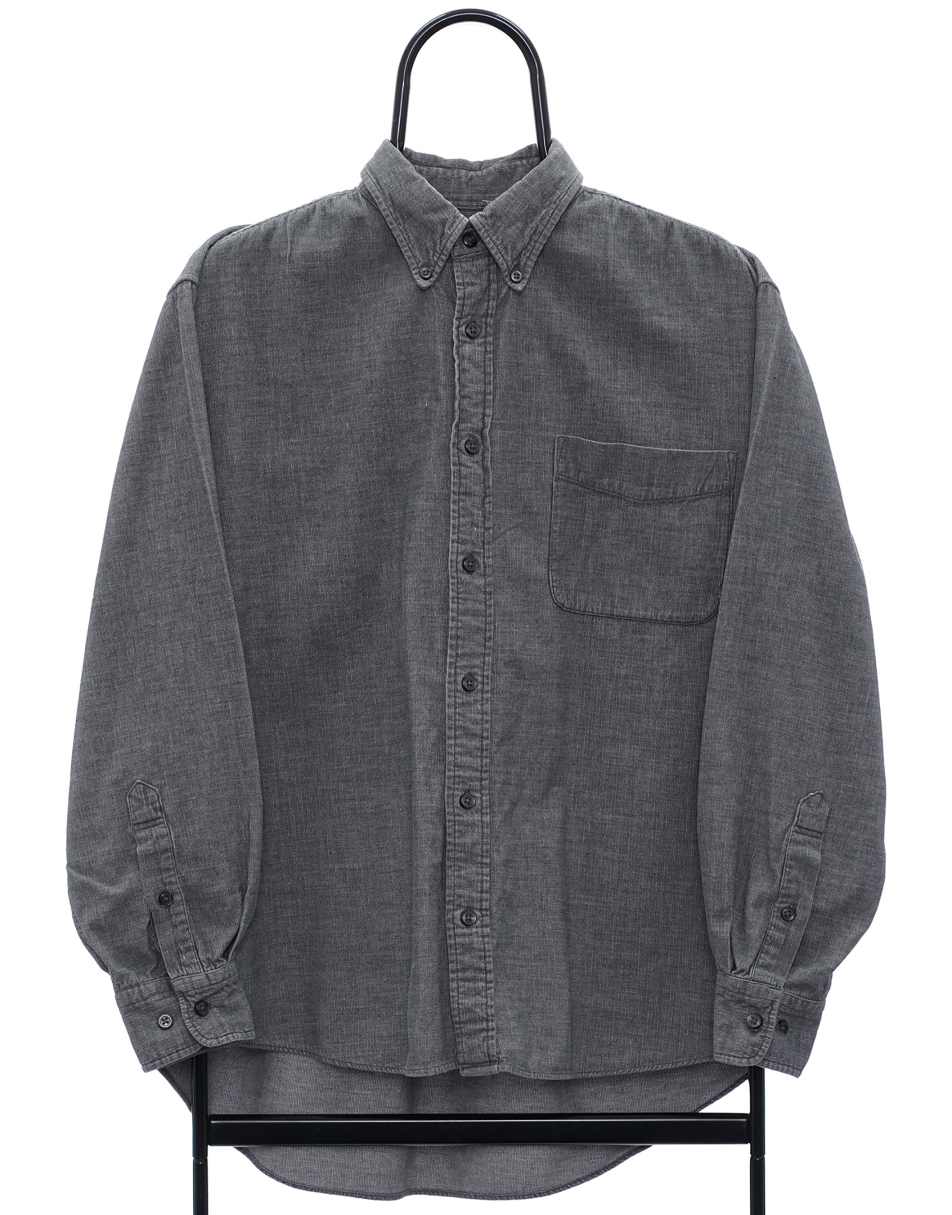 Vintage Size L Shirt Corduroy In Grey
