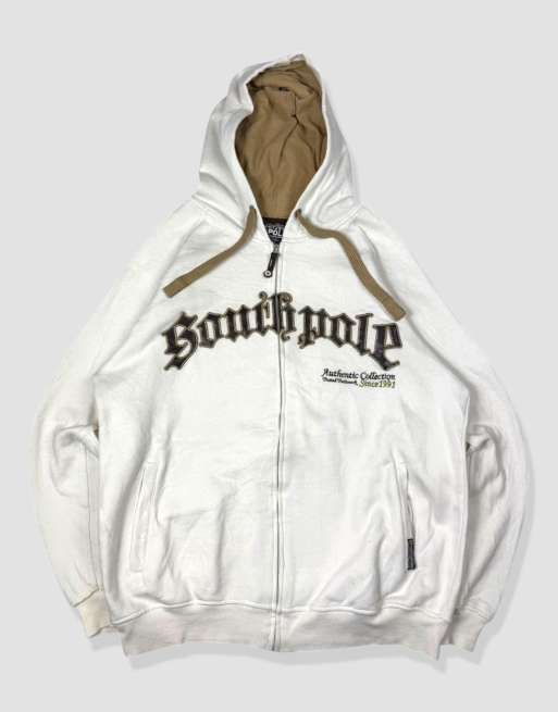 Vintage Size L Southpole Hoodie in White