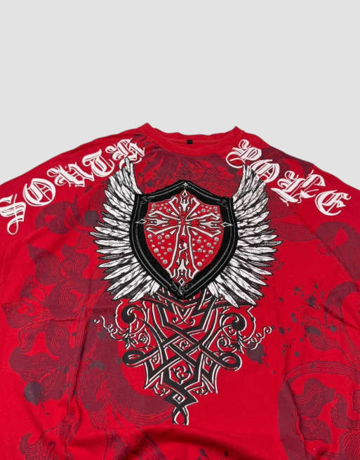 Vintage Size L Southpole T-Shirt in Red, 4 of 4