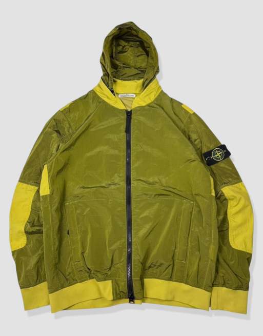 Vintage size L Stone Island nylon metal jacket in green | ASOS