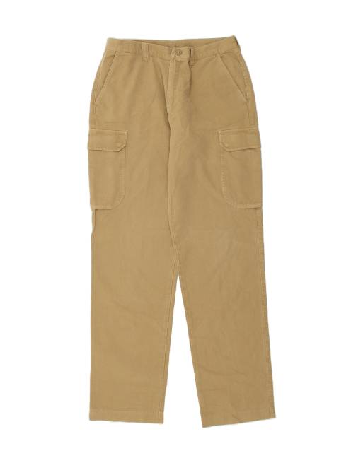 Vintage Size L Straight Cargo Trousers in Brown