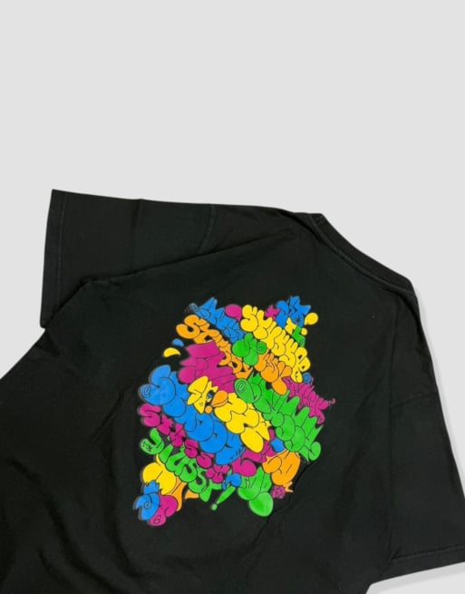 Vintage size L Stussy graphic t-shirt in black | ASOS