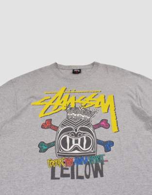 トップス Stussy L/S t shirt gray old L Stussy World Tour Long Sleeve Gray Shirt | eBay