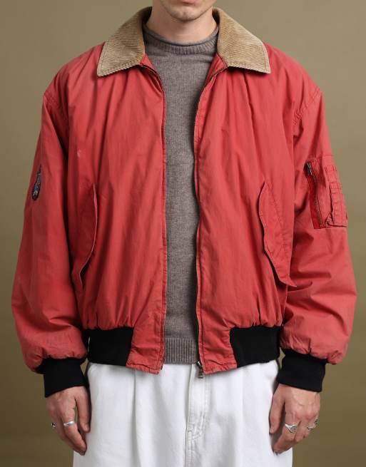 Vintage size L Valentino bomber jacket in red, 3 of 7