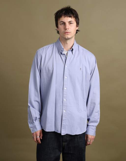 Vintage size L Yves Saint Laurent oxford shirt in lilac, 1 of 6